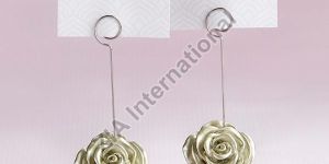 Metal Flower Card Holder