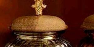 Glass Pooja Matki Jar with Lid and Finished