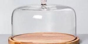Cake Stand with Transparent Glass Dome
