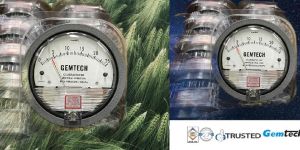 GEMTECH Magnehelic Gauge Range 50-0-50 Pascals