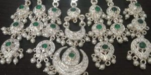 Choker Silver Necklace Set