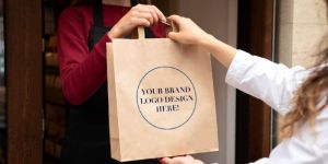 Flat Handle Paper Bags