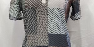 100% Polyester Geo Ladies Top