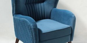 Royal Blue Throne Chair