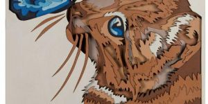 Cat Meets Butterfly Multi Layer Mandala