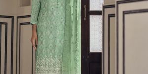 Pure Muslin Unstitched Dress Material