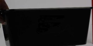 1000ml Black Rectangular Plastic Container