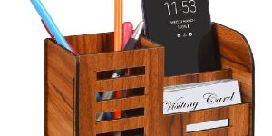 Wooden Office Desk Organizer