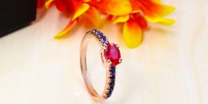 Ruby & Blue Sapphire Ring