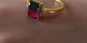 Watermelon Quartz Ring