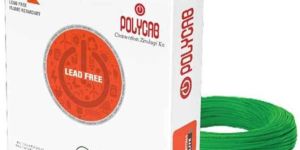 Polycab 4 Sqmm 90m Black Single Core FRLF Multistrand PVC Insulated Unsheathed Industrial Cable