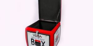 16 X 16 Apple LED Top Open FRP Food Delivery Box