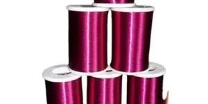 Plain Dark Pink Imitation Zari