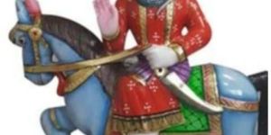 Marble Goga Jaharveer Statue