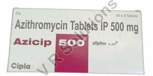 500 Mg Azicip Azithromycin Tablets