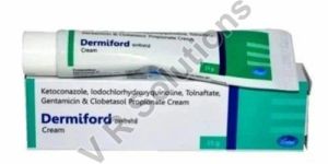 Dermiford Ketoconazole Neomycin Iodochlorhydroxyquinoline Tolnaftate Clobetasol Propionate Cream