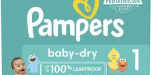 Pampers Baby Dry Disposable Diapers Size 1, 2, 3, 4, 5, and 6