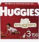 Size 3 Huggies Little Snugglers Disposable Baby Diapers