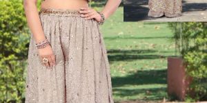 Jacket Choli Palazzo Set