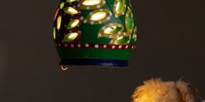 Oval Shaped Clay Lamp Shades