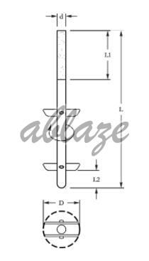 Teflon Blade Glass Stirrer