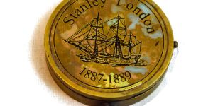 Antique Brass Stanley London Compass