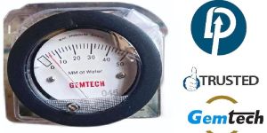 GEMTECH G2-5000-50MM-NPT Mini Differential Pressure Gauge: 0-50 MM WC