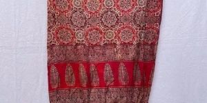 Ajrakh Printed Gajji Silk Dupatta