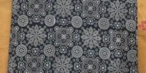 Black Ajrakh Printed Cotton Fabric