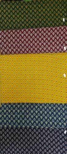 Multicolour Ajrakh Printed Cotton Fabric