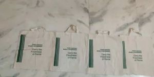 Loop Handled Pure Cotton Carry Bag