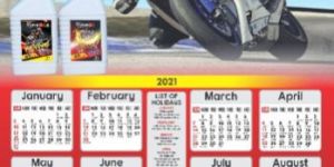 Printed Calendar