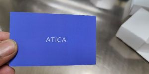 Visiting Card with Velvet Coating
