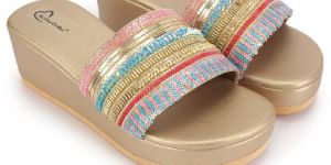 the Desi Dulhan Heel Wedges for Women