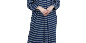 Woolen Striped Nighty