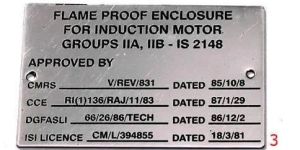 Stainless Steel Name Plate