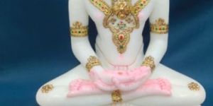 Marble Jain Mahaveer Statue