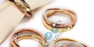 Brass Hammered Napkin Ring