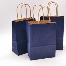 Solid Printed Brown Paper Bags