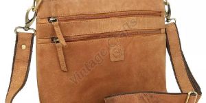 Ladies Vintage Leather Sling Bag