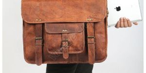 Leather Travel Messenger Bag