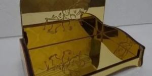 Engraved Acrylic Krishna Singhasan