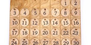 Perpetual Wooden Calendar