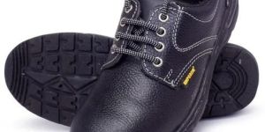 Emperor Black Leather Safety Shoes