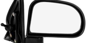 RMC Car side mirror suitable for Santro Xing with Lever (ABS & Glass) (Black) (RIGHT SIDE)