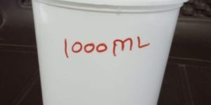 PLASTIC MILKY WHITE CONTAINER