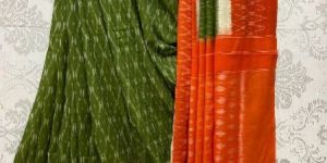 Ikkat Mercerized Cotton Sarees
