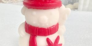 Snowman Candle