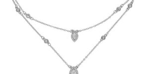 CNB29970 Western Rhodium Finish Necklace Set