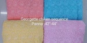 Embroidered Georgette Fabric